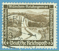 Deutsches Reich – M  634 Vinterhjälp, moderna byggnader 3 + 2 Pf stpl
