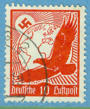 Deutsches Reich – M  530 Luftpost, 10 Pf stpl