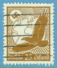 Deutsches Reich – M  533 Luftpost, 25 Pf stpl