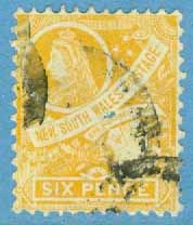 New South Wales – M   88 Drottning Victoria, 6 P stpl