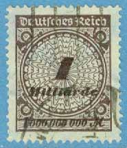 Deutsches Reich – M  325 A Siffertyp 1 Mrd M stpl