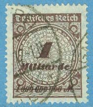 Deutsches Reich – M  325 A Siffertyp 1 Mrd M stpl