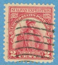 USA – M  318 John Sullivan, forskningsresande, 1 kpl stpl