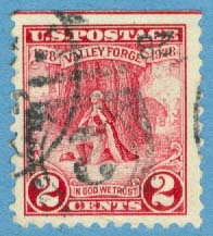 USA – M  309 Arméns vinterlågeri Valley Forge 100 år, 1 kpl stpl