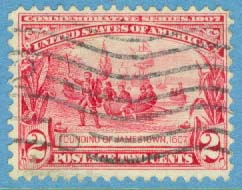 USA – M  160 Jamestownuötställningeni Hampton, 2 C stpl