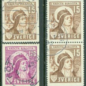 F  335-336 Sancta Birgitta, 4 kpl inkl BB-par stpl