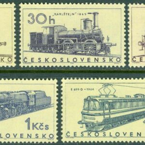 Tjeckoslovakien – M 1603-1607 Lokomotiv, 5 ol **