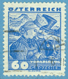 Österrike – M  581 Brudpar, 60 g stpl