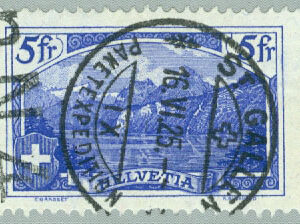 Schweiz – M  122 Vierwaldstätter See, 5 Fr stpl