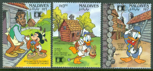 Maldiverna - M 1708-1710 Disneyfigurer i gamla Chicago, 3 ol**