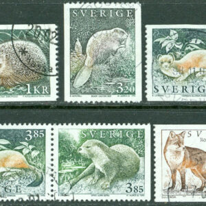 F 1940-1944 Vilda djur 3, 6 kpl