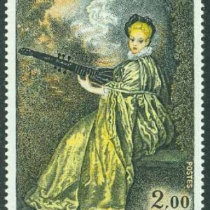 Frankrike – M 1846 Målning ”La Finette” av Antoine Watteau, 1 kpl **