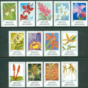 Grenada Grenadines – M 1375-1387 Orkidéer, 13 ol **