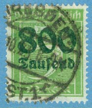 Deutsches Reich – M  301 A Påtryck 800 Tsd på 5 Pf stpl