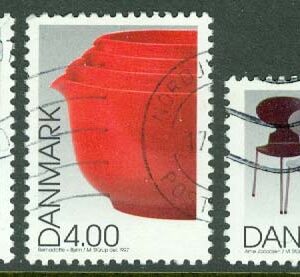 Danmark – F 1193-1195 Dansk design, 3 ol stpl