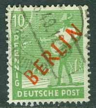 Berlin – M   24 Såningsman påtryck BERLIN 10 Pf stpl
