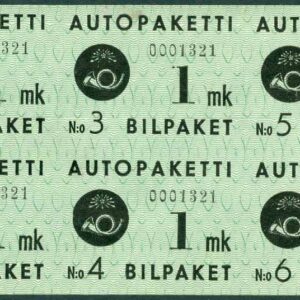 Finland – F BF  1 Busstrafikmärken, Häftesblock **