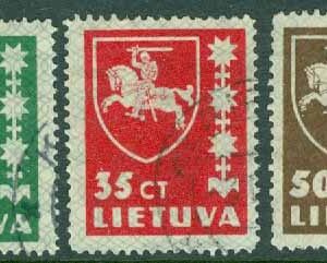 Litauen – M  413, 415-416 Vapen. 3 ol stpl