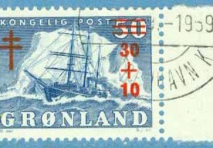 Grönland – F   40 Tuberkulosfonden, 1 kpl stpl