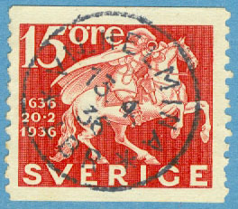 F  248A Praktstämplat VILHELMINA LBR 13.4.36, kt