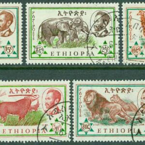 Etiopien – M  409-413 Däggdjur, 5 ol stpl