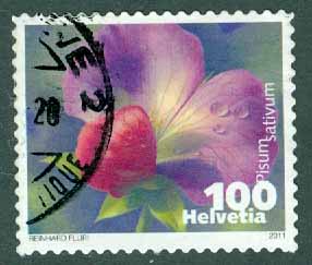 Schweiz – M 2194 Grönsaksblommor, ärt, 100 C stpl