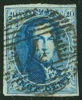 Belgien – M    8 II Kung Leopold I, 20 C stpl