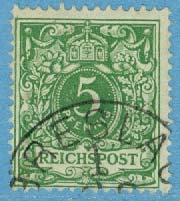 Deutsches Reich – M   46 Pärloval  5 Pf stpl