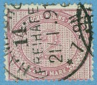 Deutsches Reich – M   37 Siffra i oval, 2 M stpl