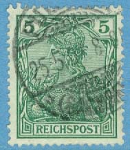 Deutsches Reich – M   55 Germania Reichspost, 5 Pf stpl