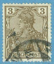 Deutsches Reich – M   54 Germania Reichspost, 3 Pf stpl