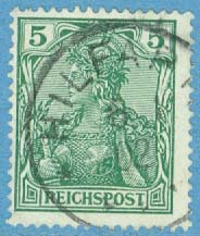 Deutsches Reich – M   55 Germania Reichspost, 5 Pf stpl