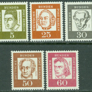 Berlin – M  199, 205-206, 208-209 Berömda tyskar, bl.a. Goethe, 5 ol **