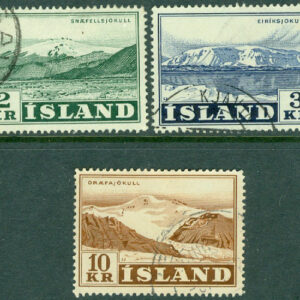 Island – F  350-352 Jöklar, 3 kpl stpl