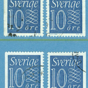 F  395D1-D4 Ny siffertyp, typ II. 4 ol vinkeltandade stpl