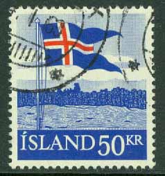 Island – F  362 Islands flagga, 50 kr stpl