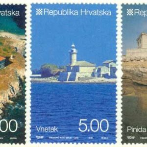 Kroatien – M  868-870 Fyrar bla Kap Vnetak, 3 kpl **