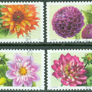F 2966-2969 Dahlior, 4 kpl stpl