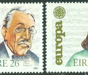 Irland – M  563-564 Eusopa CEPT 1985, Europeiska musikåret, 2 kpl **