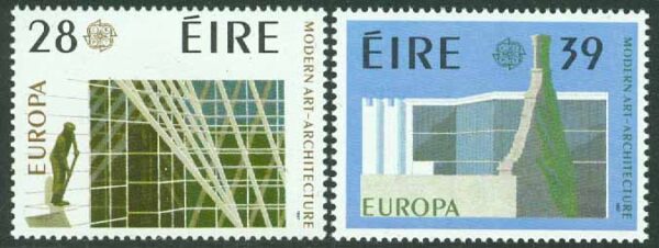 Irland - M  623-624 Europa CEPT 1987 Modern arkitektur, 2 kpl **