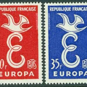 Frankrike – M 1210-1211 Europa CEPT 1958, 2 kpl **