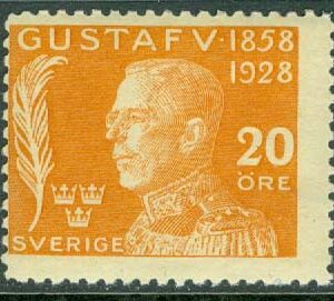 Sverige – F  229 Gustaf V 70 år, 20 öre **