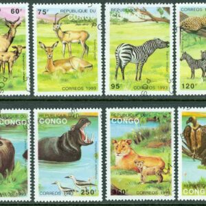 Kongo Brazzaville – M 1363-1370 Inhemska djur, 8 kpl stpl