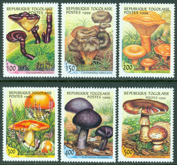 Togo - M 2816-2821 Svampar, 6 kpl **