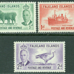 Falkland Islands – M  102-104 George VI, landsmotiv, 3 ol **