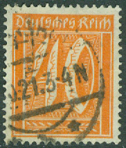 Deutsches Reich – M  163 Siffertyp, 40 Pf stpl