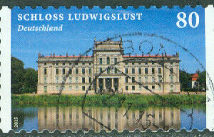 Tyskland – M 3128 Slottet Ludwigslust, 80 C stpl