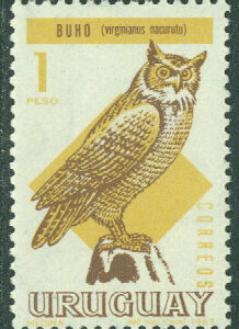 Uruguay – M 1113 Sydamerikansk stor hornuggla, 1 P **