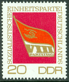 DDR – M 1679 Socialistiska enhetspartiets (SED) partidag, 1 kpl **