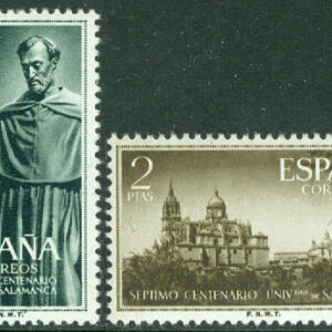 Spanien – M 1022-1023 Frimärkets Dag, Salamanca-universitetet 700 år, 2 ol **
